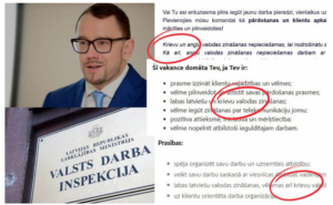 Darba likums liedz darba devējiem prasīt krievu valodas prasmes, taču Valsts darba inspekcija to “piesedz”